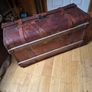 Vintage leather trunk Image 6