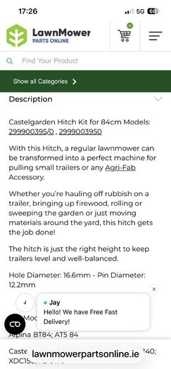 Castlegarden hitch kit