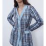 zara textured coat new with chain belt Image 5