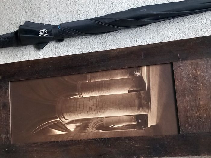 Very large framed carbon photograph 1905