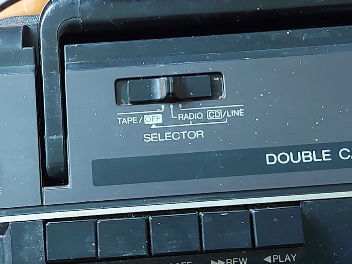 Panasonic Stereo Radio Cassette Recorder, Model RX-FT500, Dual Tape Deck and Radio, Vintage, in very good condition