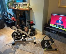 Exercise bike and abs trainer
