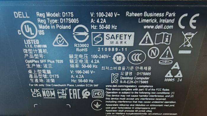 Dell OptiPlex SFF Plus 7020