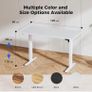 Electric Standing Desk, 2 Memory Buttons, 120x60cm Height Adjustable Desk for smart Pannel, 72-116cm, Sit Stand Desk with 2 Hooks, Home Office Desk, 2 pcs Desktops, White Image 7