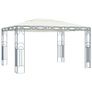 Gazebo with String Lights 400x300 cm Cream Image 2