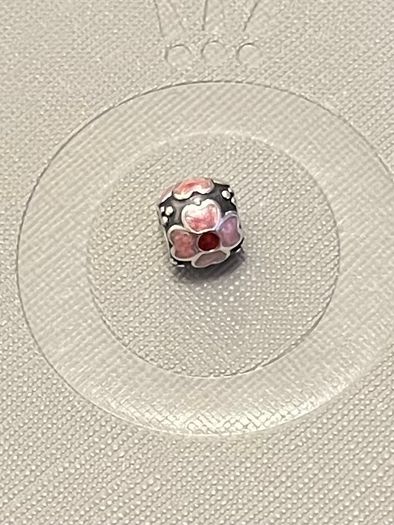 Pandora Daisy Flower Red & Pink Enamel charm