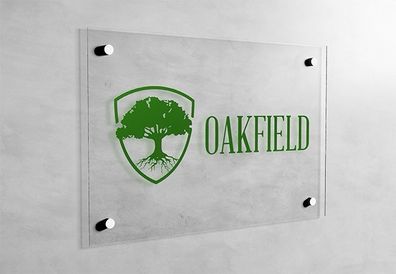 Acrylic logo signs prints