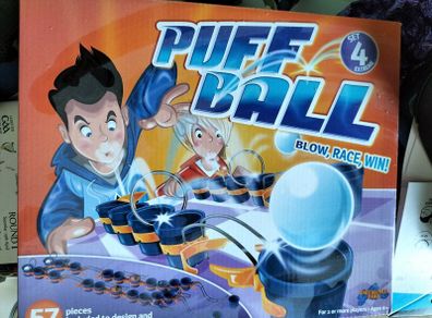 3 games, boom ball, puff ball and magicians kit