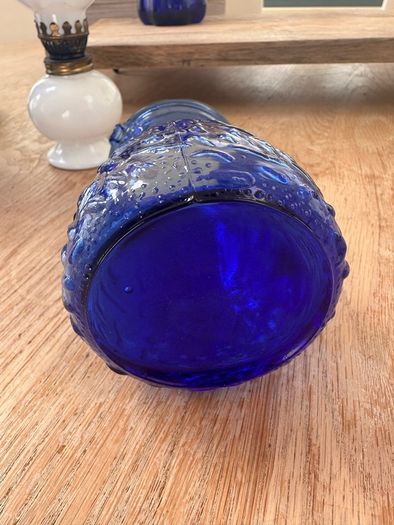 Vintage cobalt blue and Opaline glass