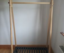 JENNET Clothes rail w/shoe shelf