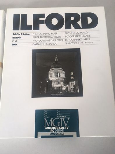 Ilford Photo Paper 8x10 inch MGIV RC Deluxe MGD.44M 100 Sheets Unopened