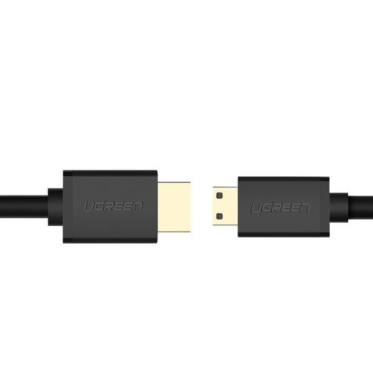 Ugreen Premium 1.5M Mini HDMI (Male) to HDMI (Male) 3D/UHD 4K@60Hz Bi-Directional Cable (Gold-Plated) (Brand New/Warranty)
