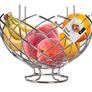 Large Chrome Fruit Basket Image 2