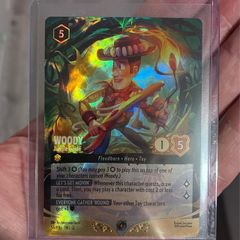 Lorcana promo woody winner foil card
