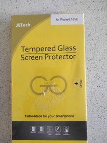 JETech tempered glass screen protector designed for iPhone 6.1 inche