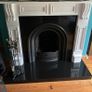 Cast Iron Open Fire Black Panel Fireplace Image 2