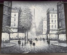 Paris Oil Painting Canvas Art