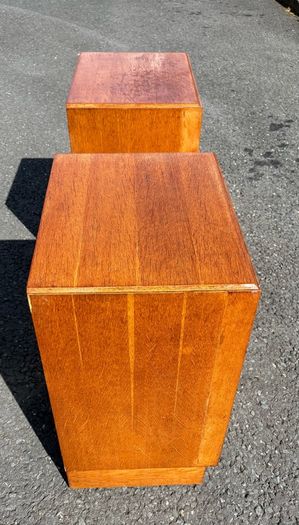 Retro Vintage mid -century Meredew oak bedside cabinets c1960s