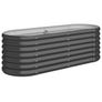 Garden Raised Bed Galvanised Steel 114x40x36 cm Anthracite Image 2