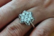 Sterling Silver Ring - Size P - Stamped for Silver (S72)