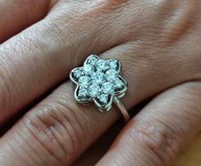 Sterling Silver Ring - Size P - Stamped for Silver (S72)