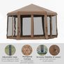 Popup Hexagonal Gazebo 3.2m Image 5
