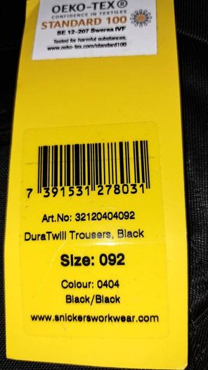 Trouser Snickers workwear