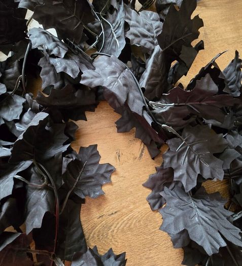 Artificial Halloween leaf garlands
