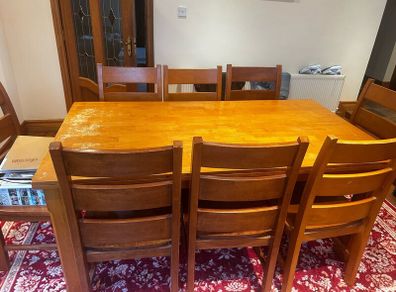 Table and  8 chairs