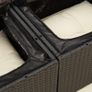 Garden Sofa 2 Seater With Storage Poly Rattan Patio Sofa With Cushions Outdoor Furniture Image 5