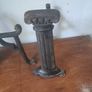 2 old iron stands and fire iron Image 4