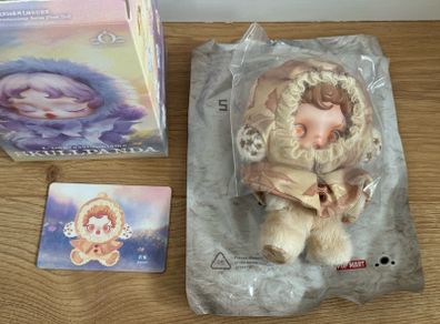 Skullpanda l'impressionnisme series Amber plush pendant