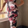 floral atom label midi dress Image 3