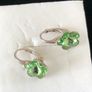 sterling silver peridot earrings Image 4
