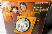 Philips Ultraphil Special Uv Lamp - Rare 1970,s Working, Needs New Bulbs, Retro