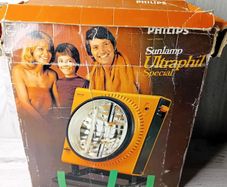 Philips Ultraphil Special Uv Lamp - Rare 1970,s Working, Needs New Bulbs, Retro