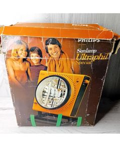 Philips Ultraphil Special Uv Lamp - Rare 1970,s Working, Needs New Bulbs, Retro