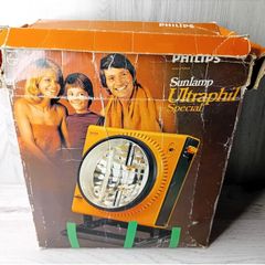 Philips Ultraphil Special Uv Lamp - Rare 1970,s Working, Needs New Bulbs, Retro