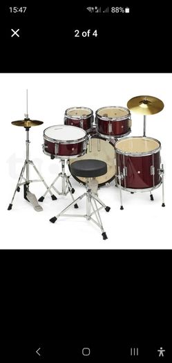 Millenium Focus Junior Drum Set Red
