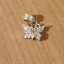 925 Butterfly diamond necklace pendant. Image 6