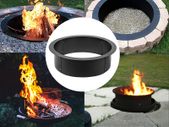Fire Pit Ring/Liner Easy to Assemble Install Q235 Steel Outside Diameter 36