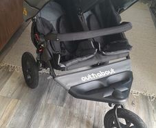 Out and about nipper double buggy with rain cover