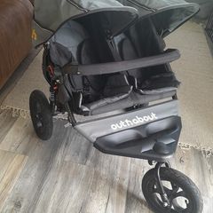 Out and about nipper double buggy with rain cover