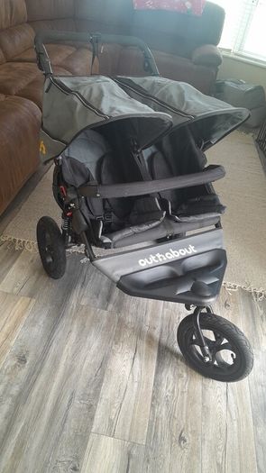 Out and about nipper double buggy with rain cover