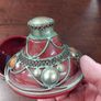 Moroccan Ceramic and Brass Jar Image 6