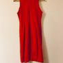 Stunning Claire O Connor luxury Irish designer dress in a bold, vibrant red. Image 2