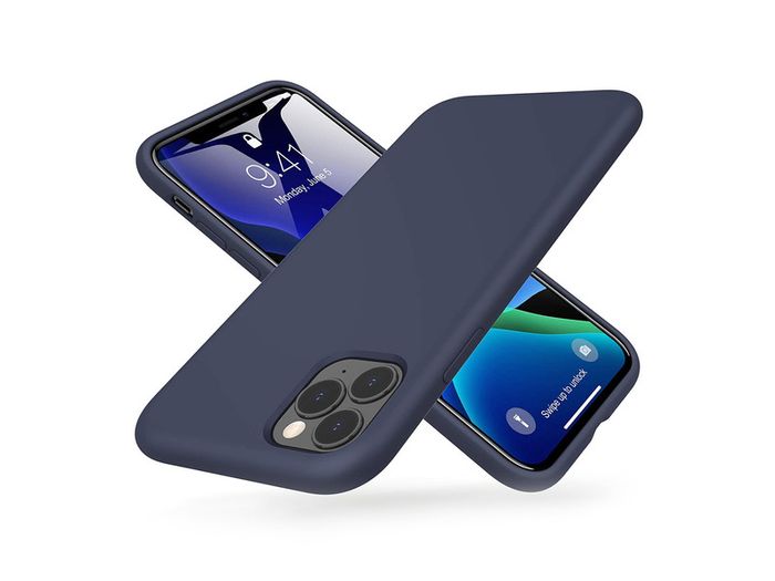 Liquid Silicone Case For iPhone 11 Pro Max Luxury Thin Soft Phone Cover New Blue - FHT6IP11PMLK