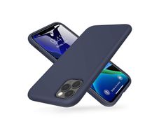 Liquid Silicone Case For iPhone 11 Pro Max Luxury Thin Soft Phone Cover New Blue - FHT6IP11PMLK