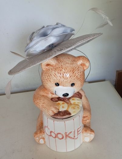 J Bees Millinery Silver Grey Headpiece