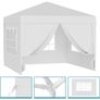 Waterproof 3x3m Gazebo White with 4 side walls Image 6
